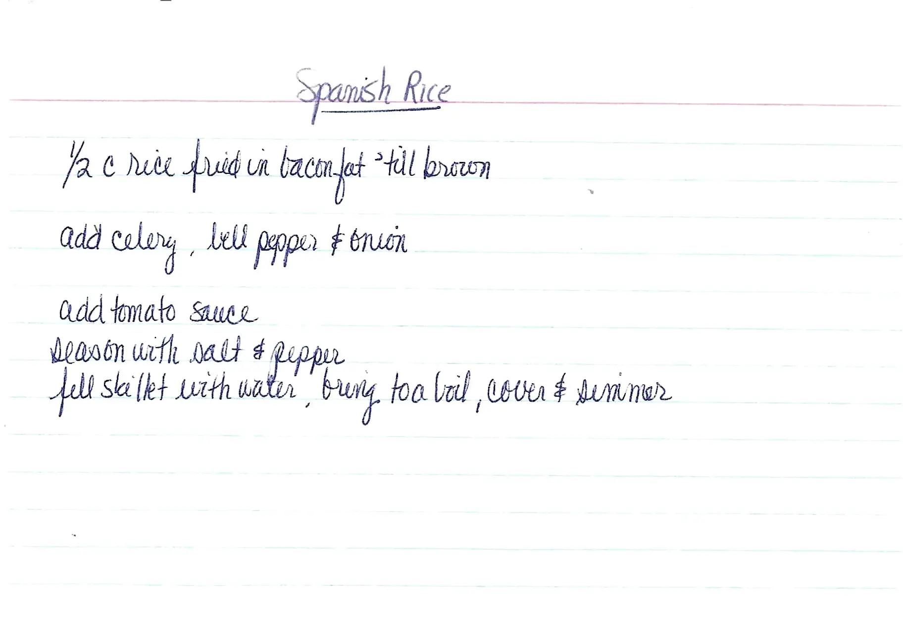 Original Handwritten Card