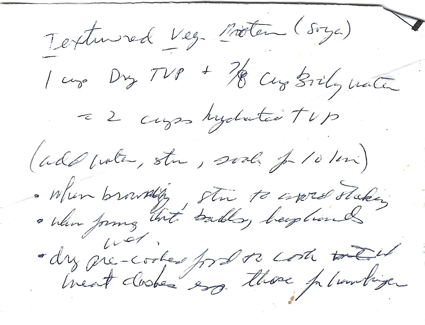 Original Handwritten Card