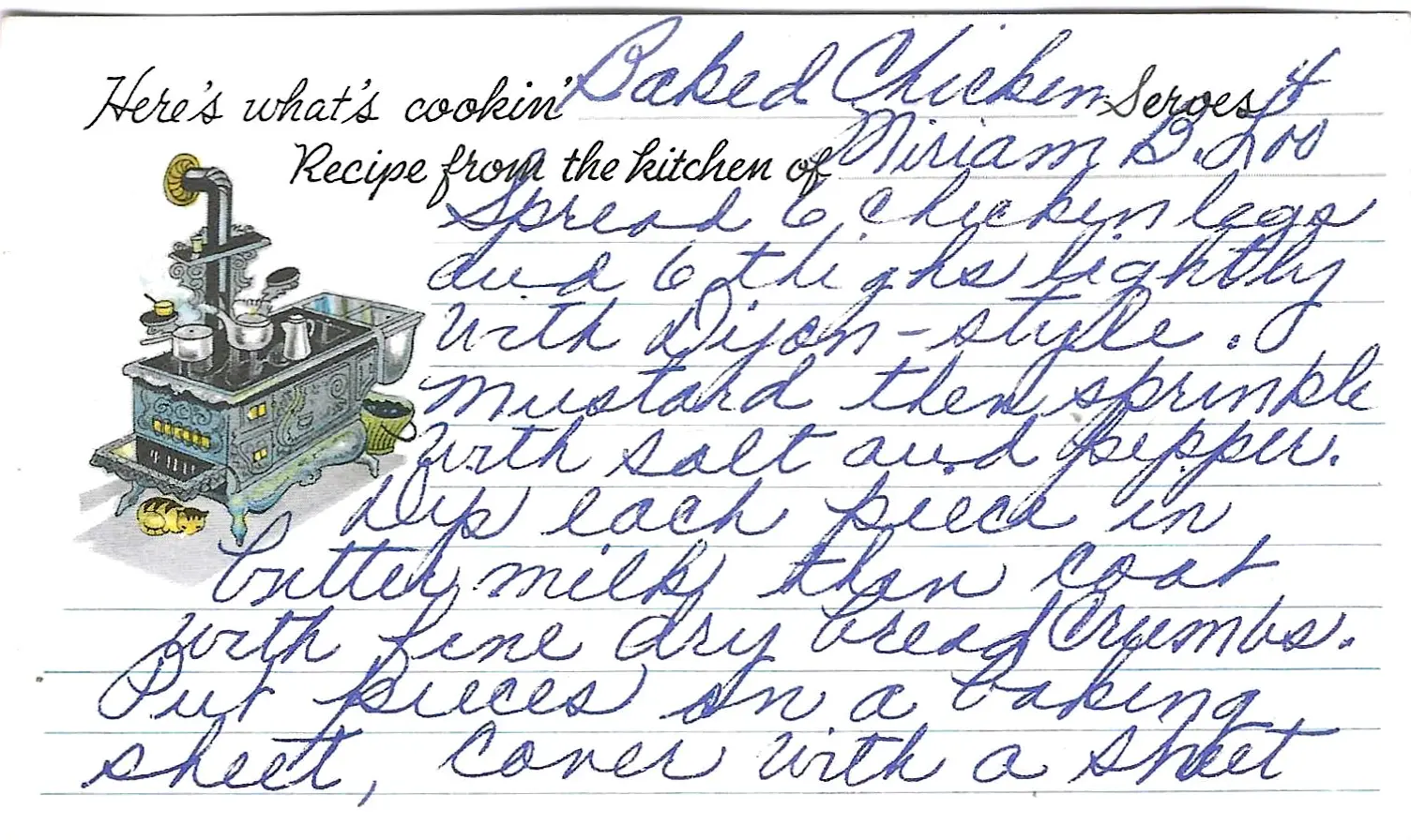 Original Handwritten Card