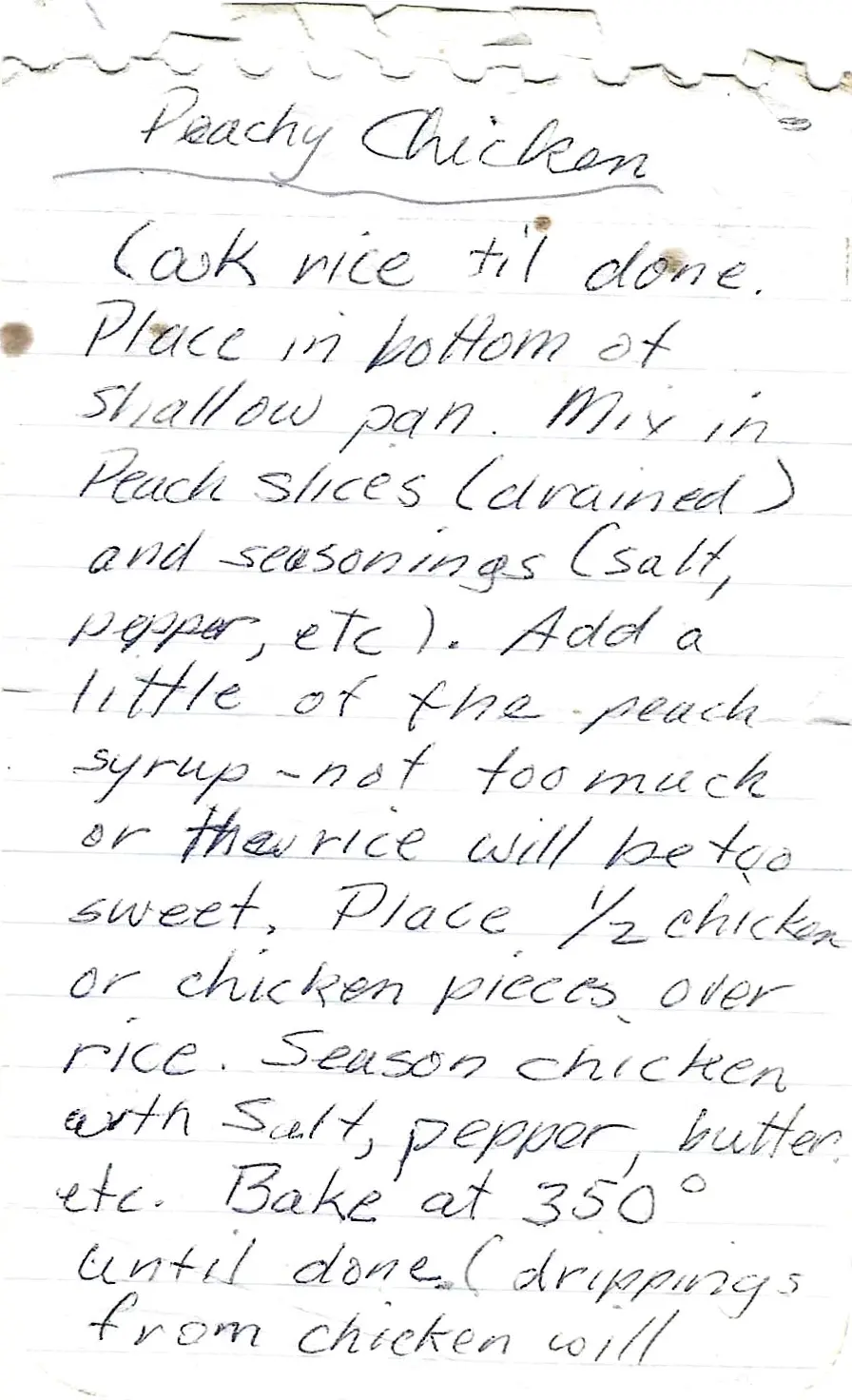 Original Handwritten Card