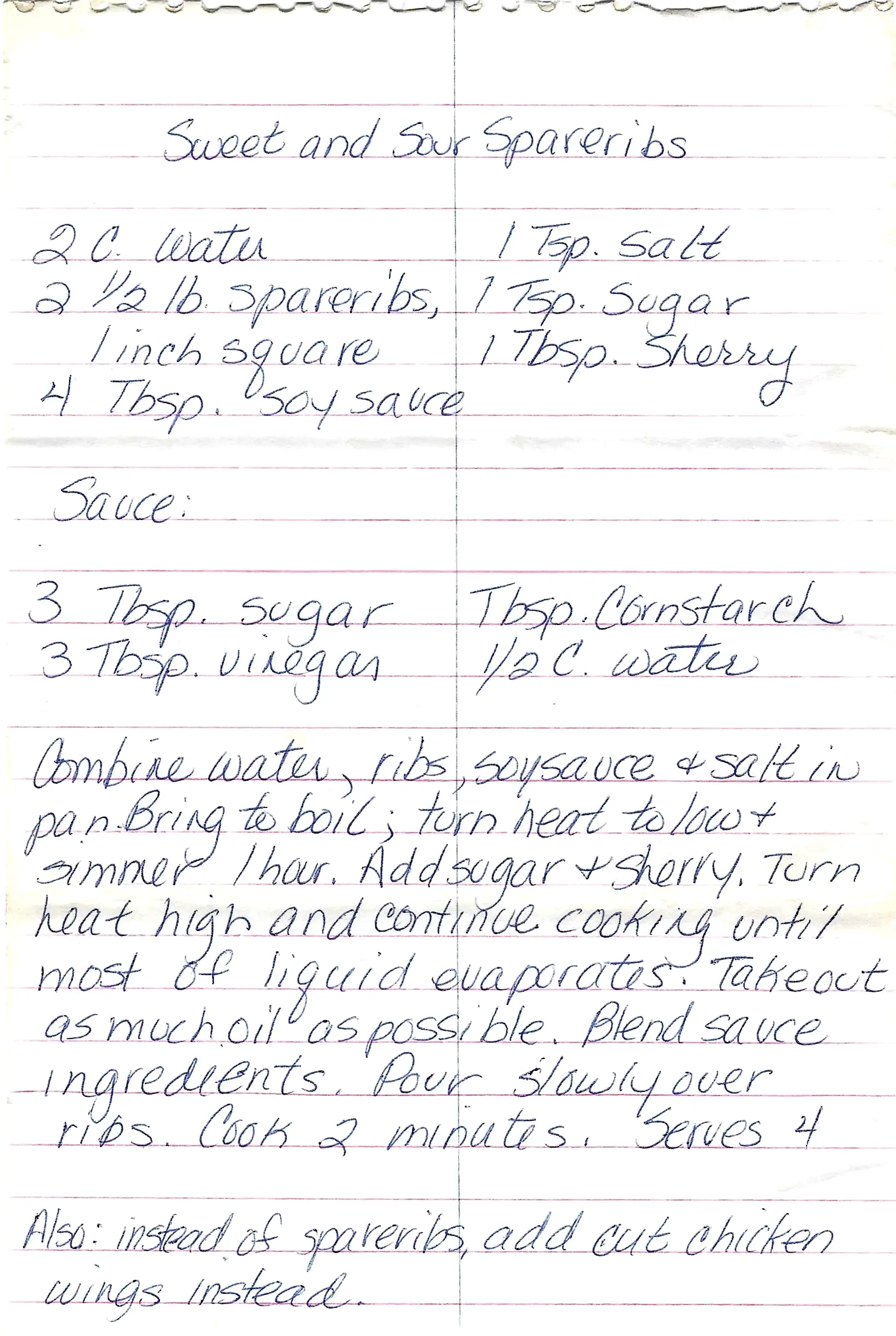 Original Handwritten Card