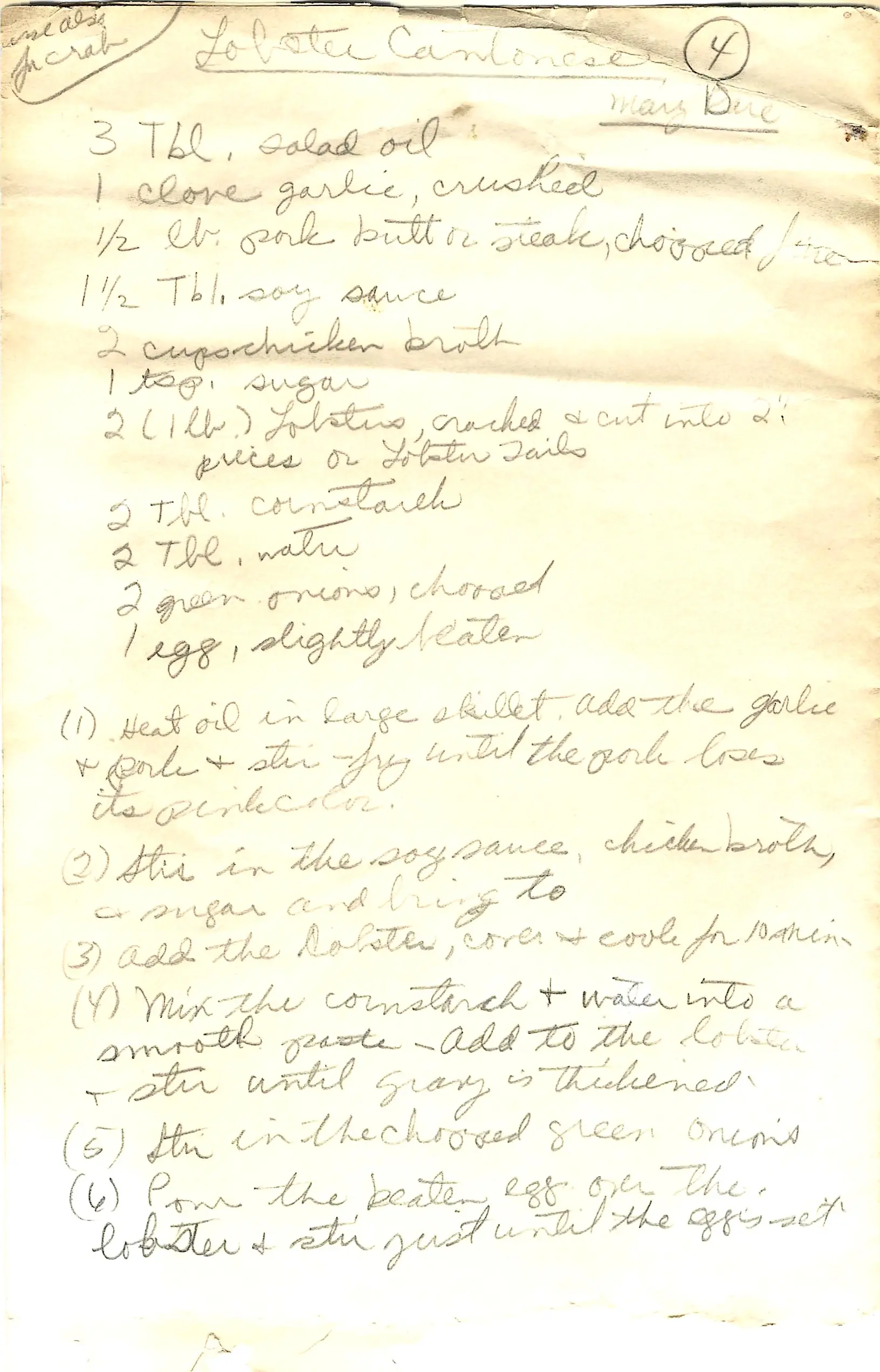 Original Handwritten Card