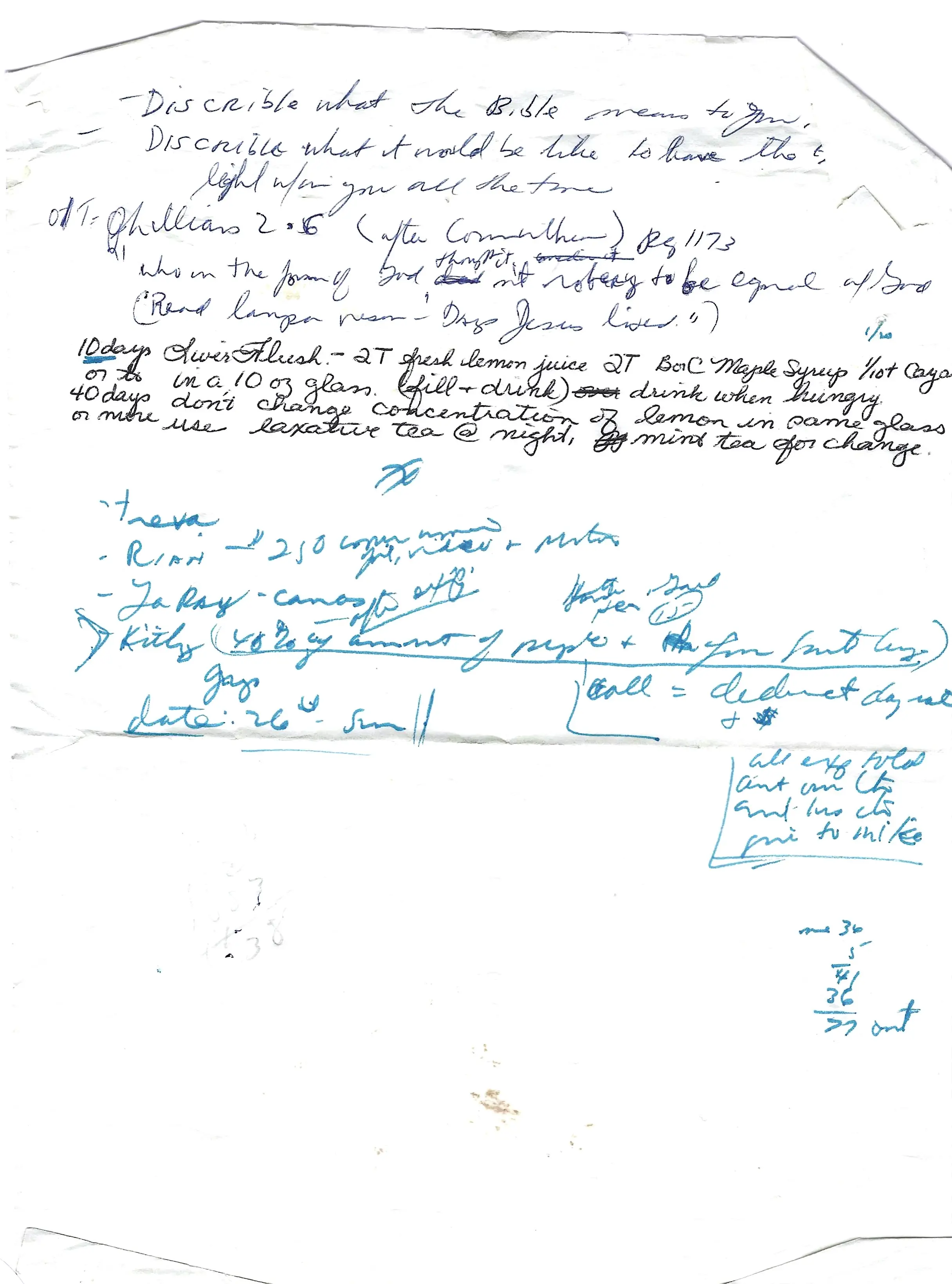 Original Handwritten Card