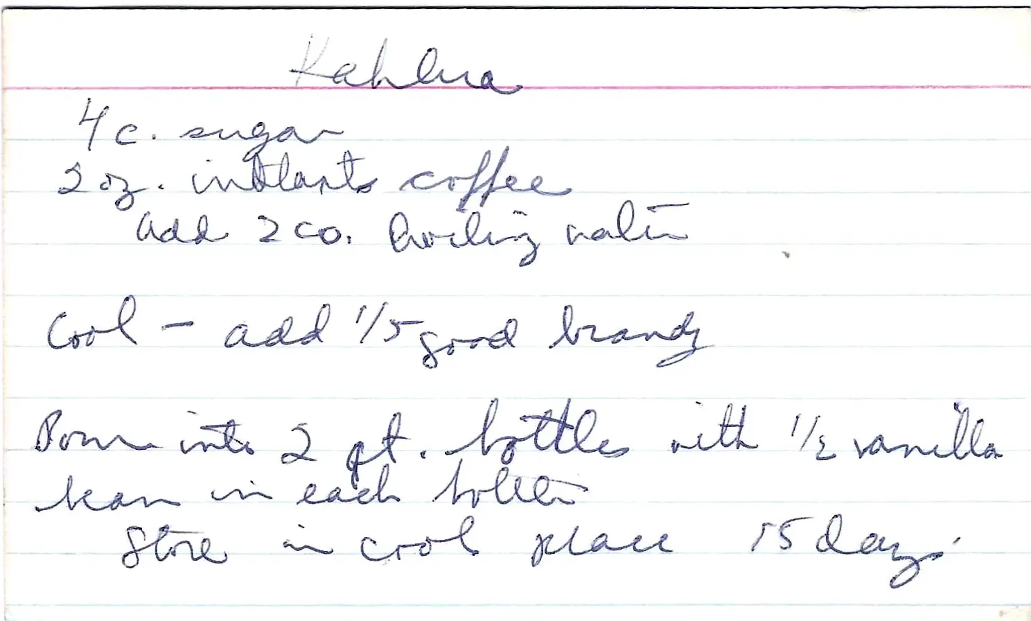 Original Handwritten Card