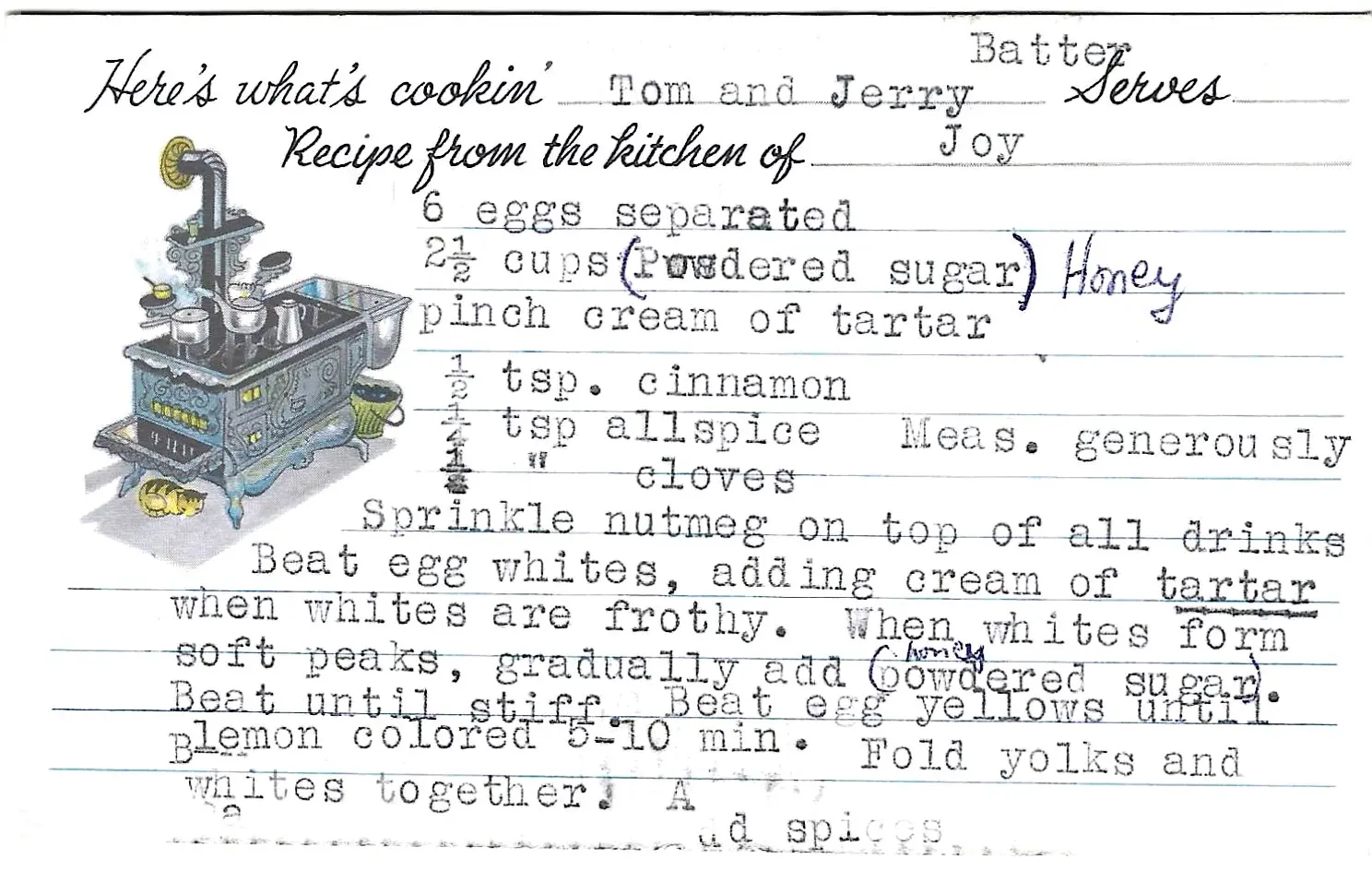 Original Handwritten Card