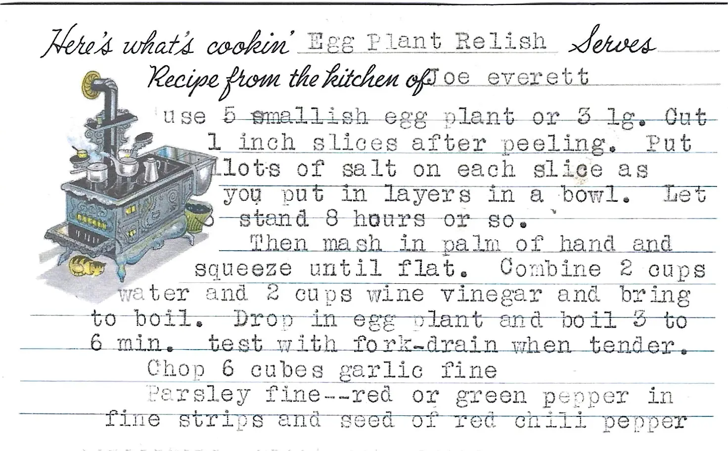 Original Handwritten Card