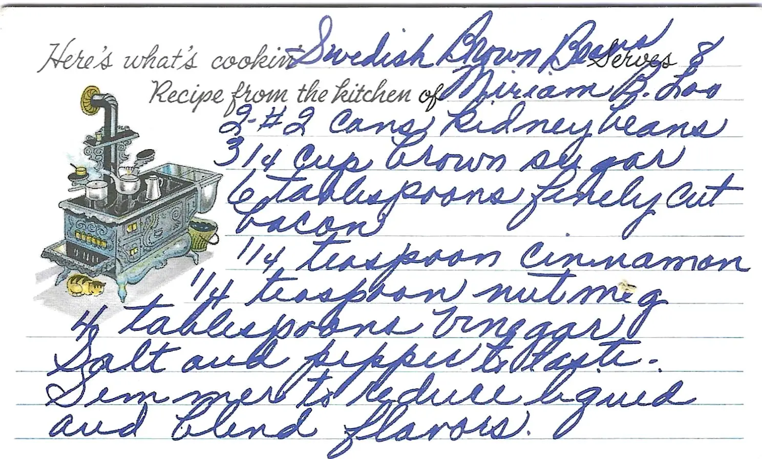 Original Handwritten Card