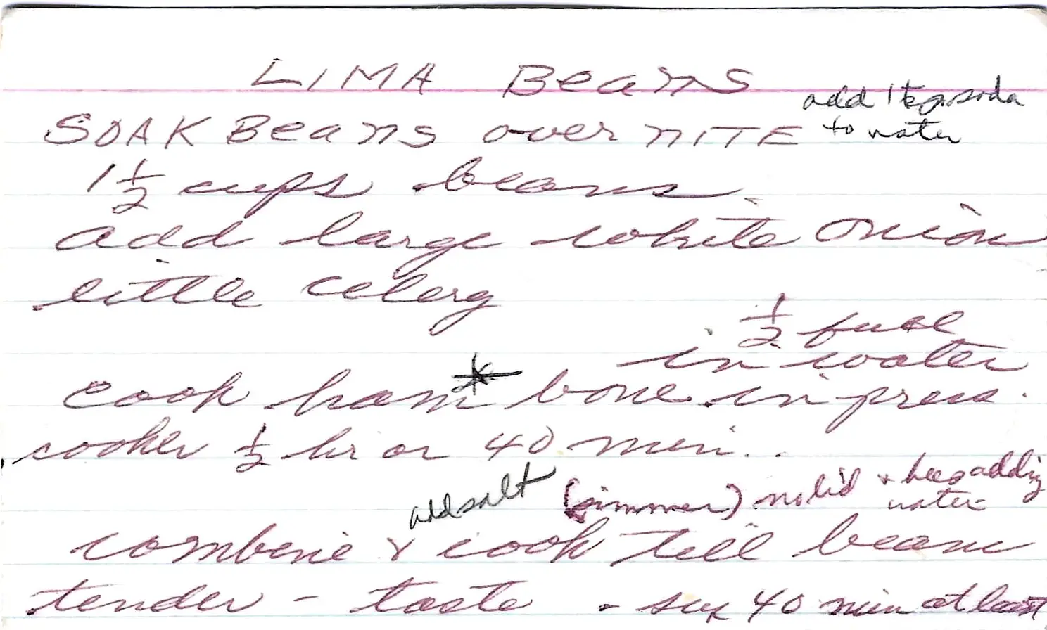 Original Handwritten Card