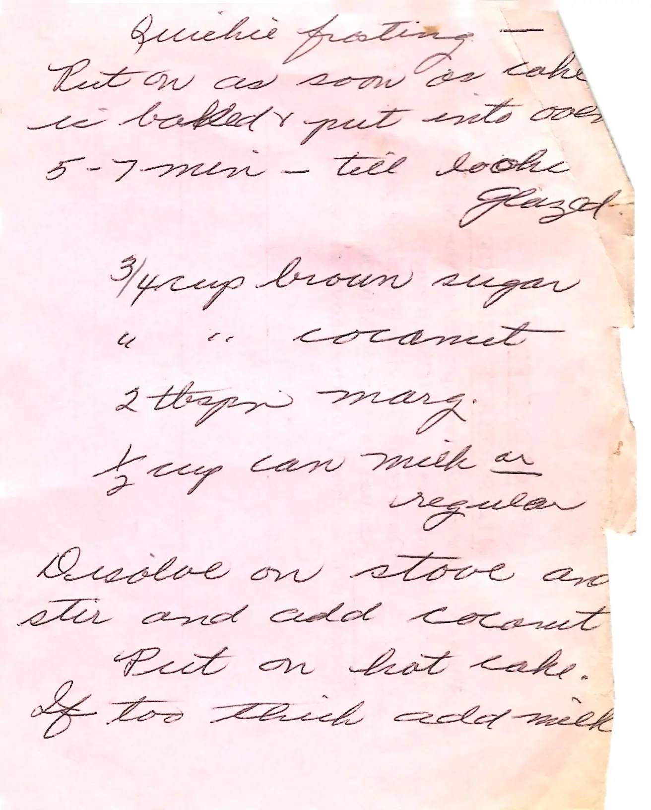 Original Handwritten Card