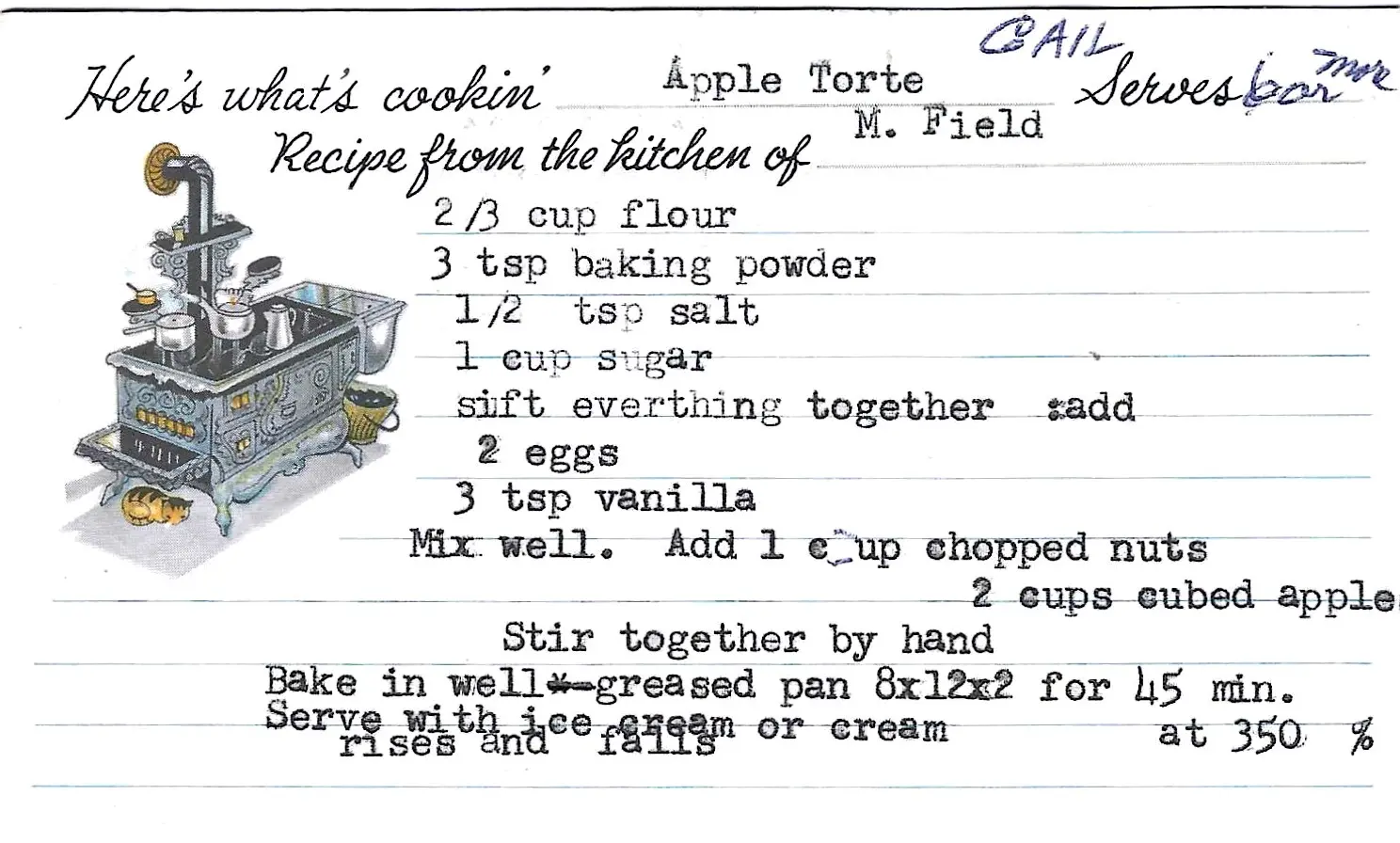 Original Handwritten Card