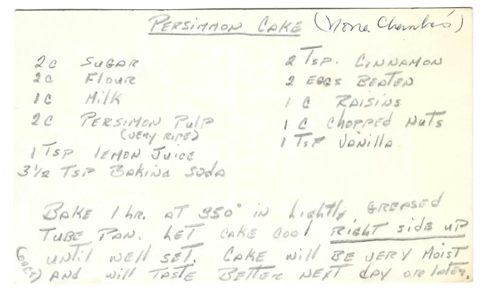 Original Handwritten Card
