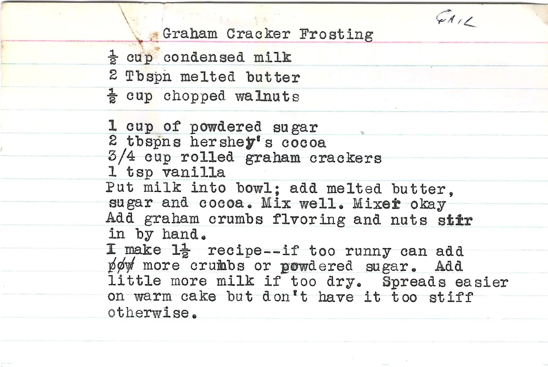 Original Handwritten Card