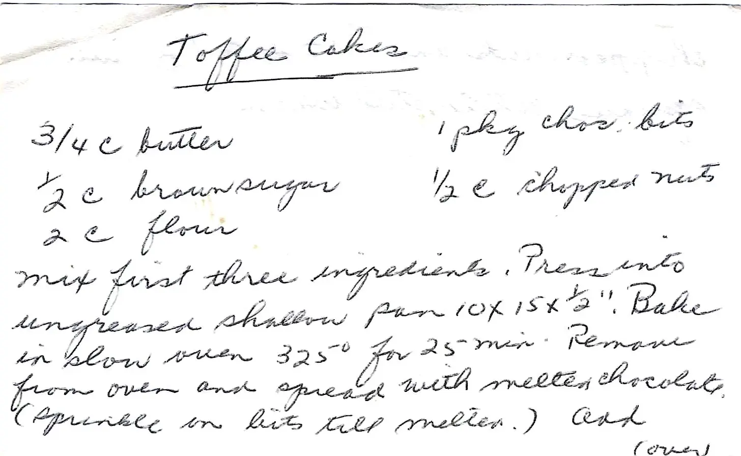 Original Handwritten Card