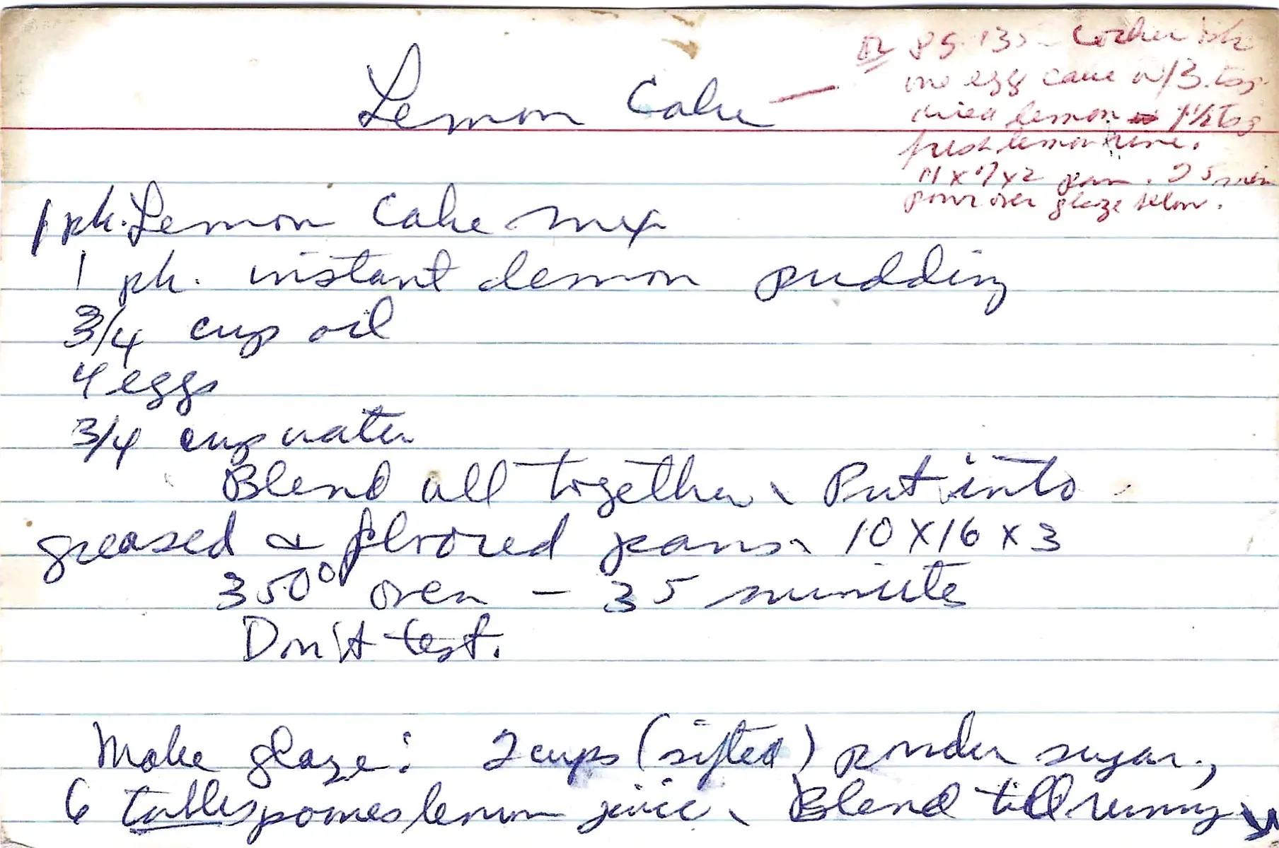Original Handwritten Card