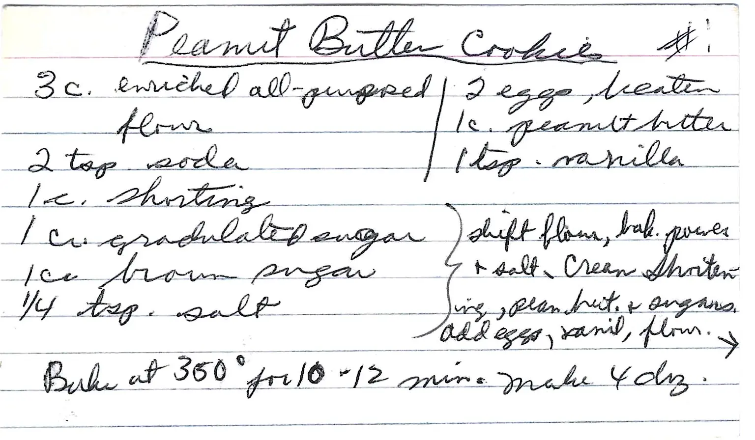 Original Handwritten Card