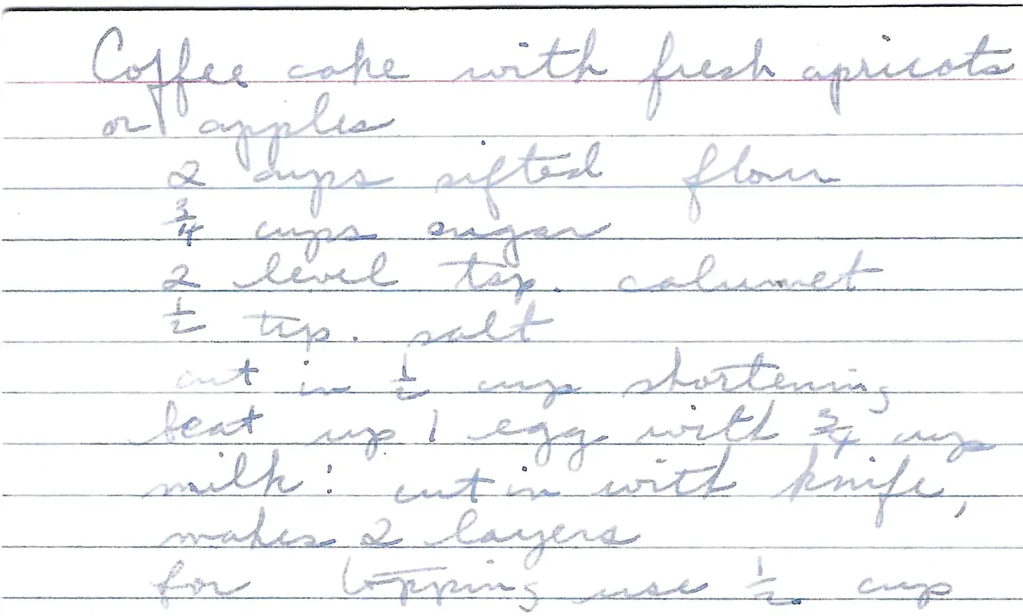 Original Handwritten Card