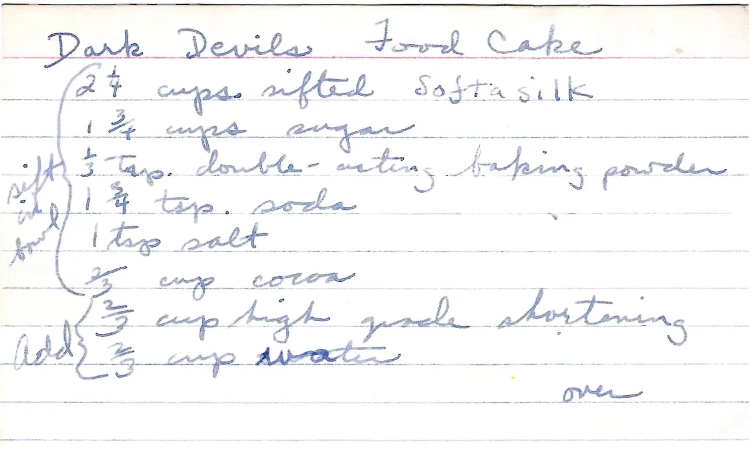 Original Handwritten Card