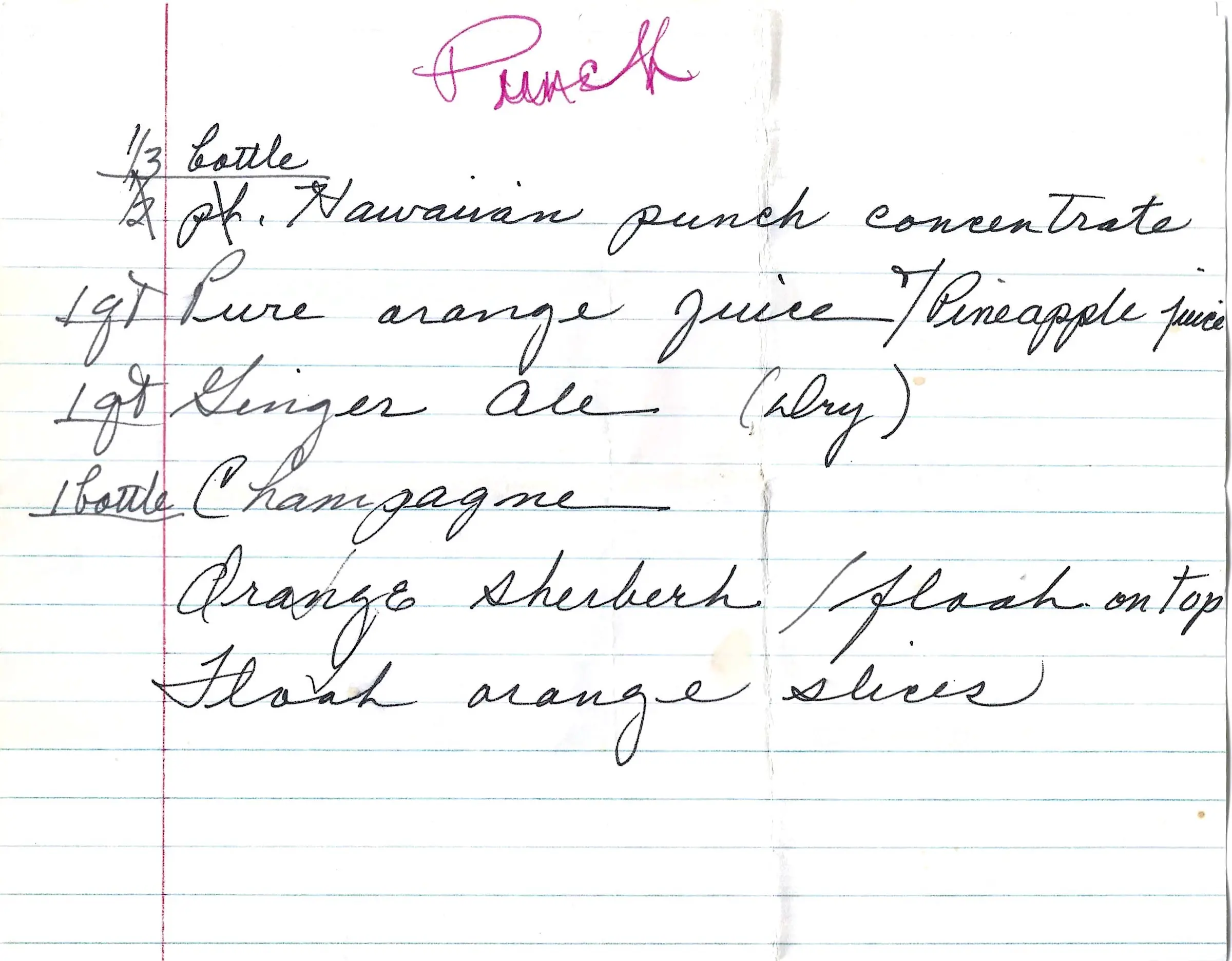 Original Handwritten Card