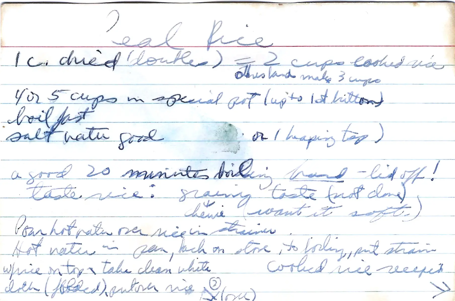 Original Handwritten Card