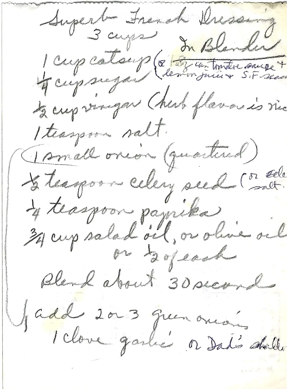 Original Handwritten Card