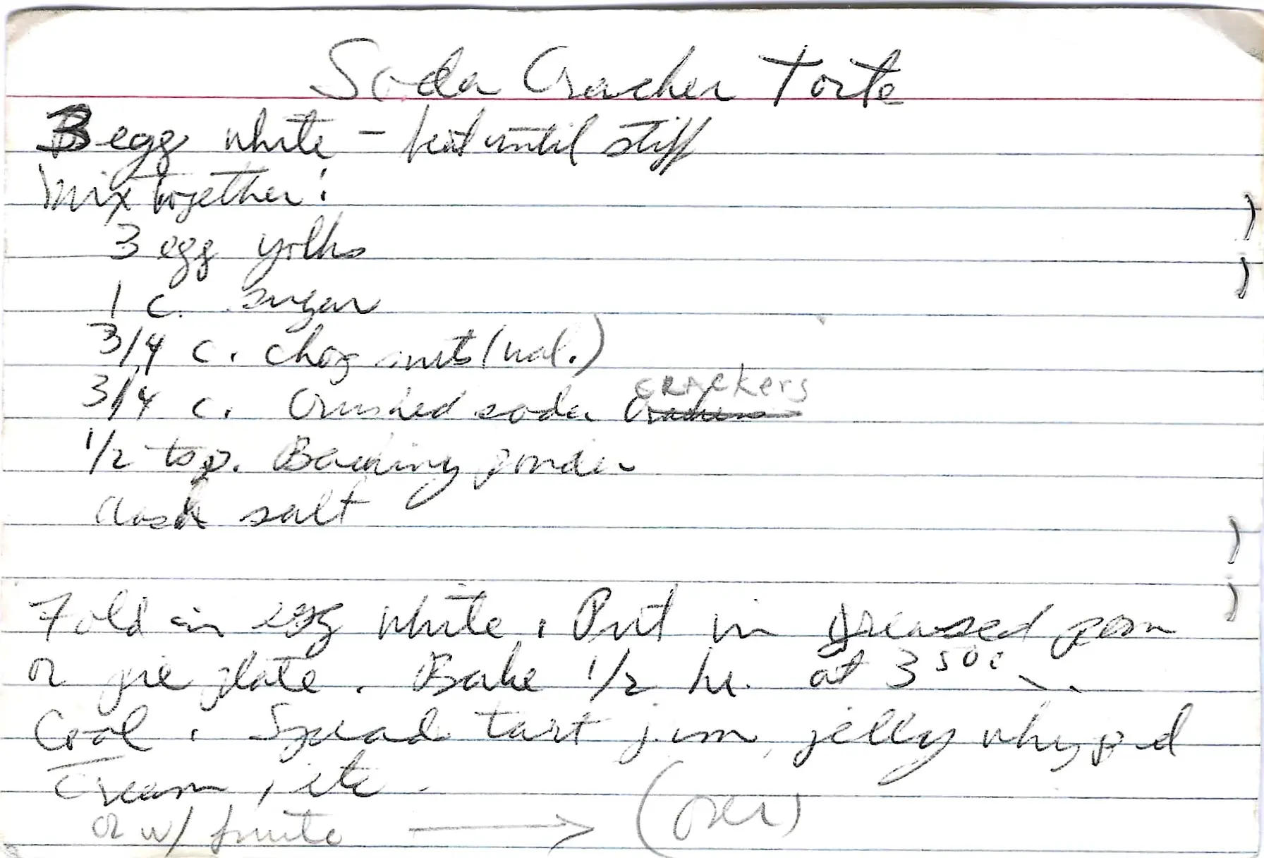 Original Handwritten Card