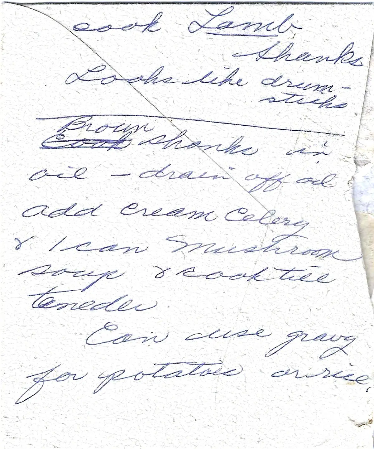 Original Handwritten Card