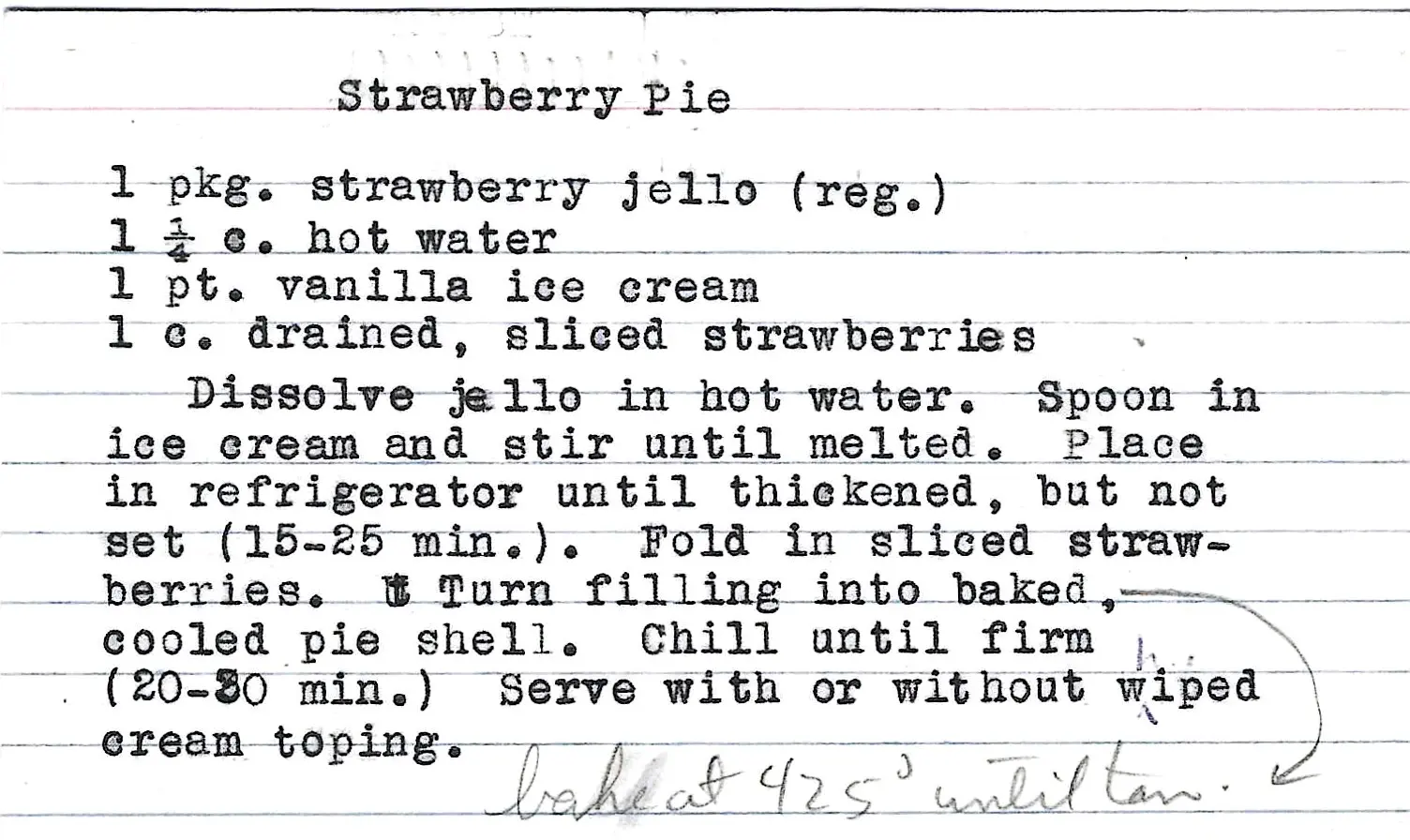 Original Handwritten Card