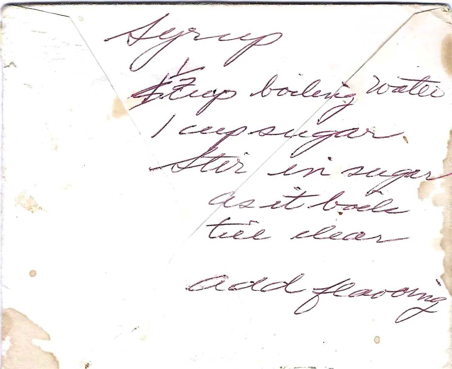 Original Handwritten Card