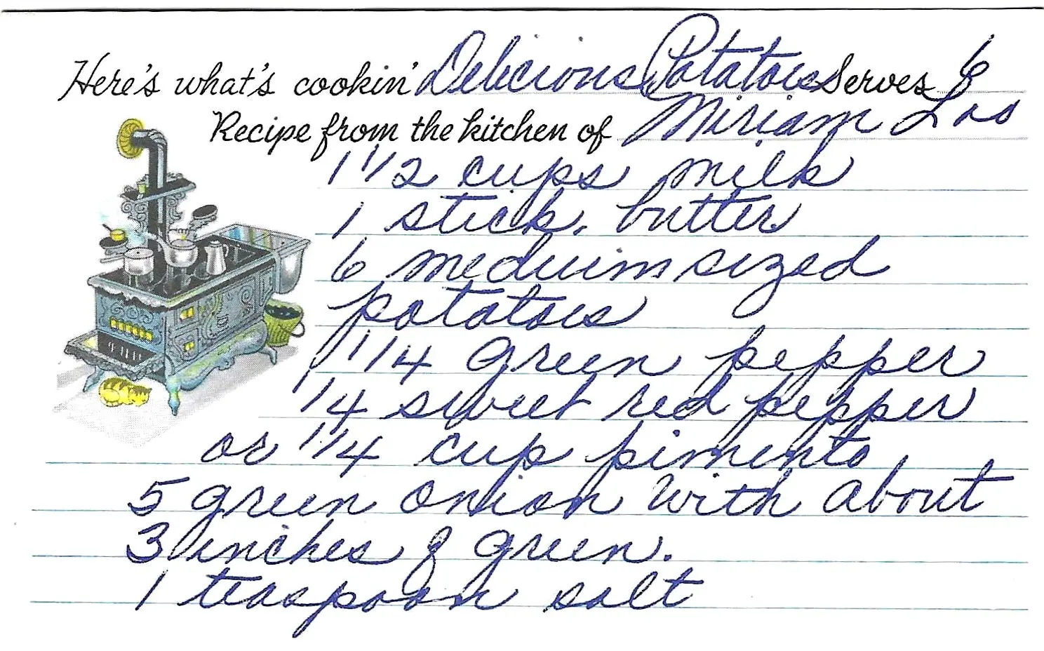 Original Handwritten Card