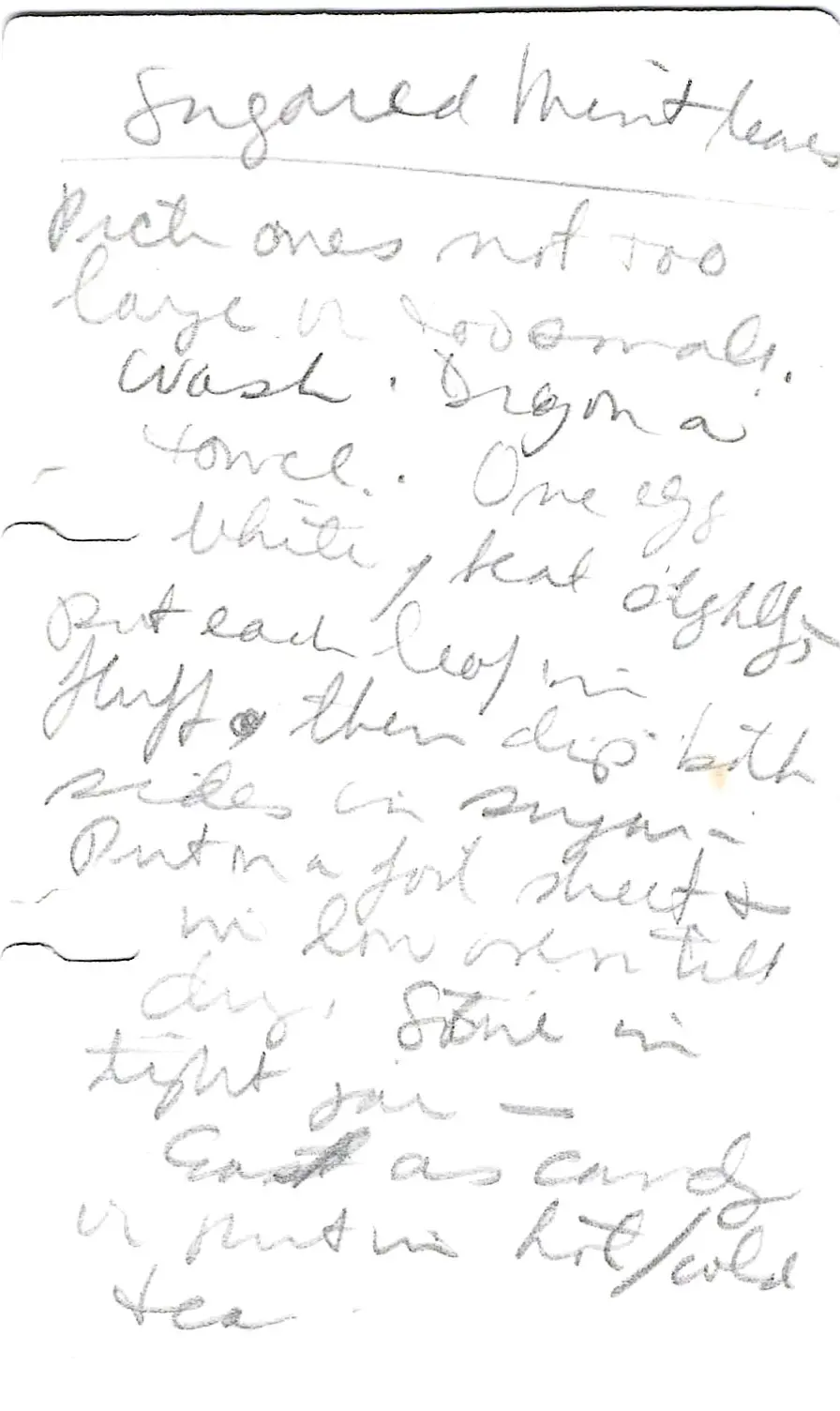Original Handwritten Card
