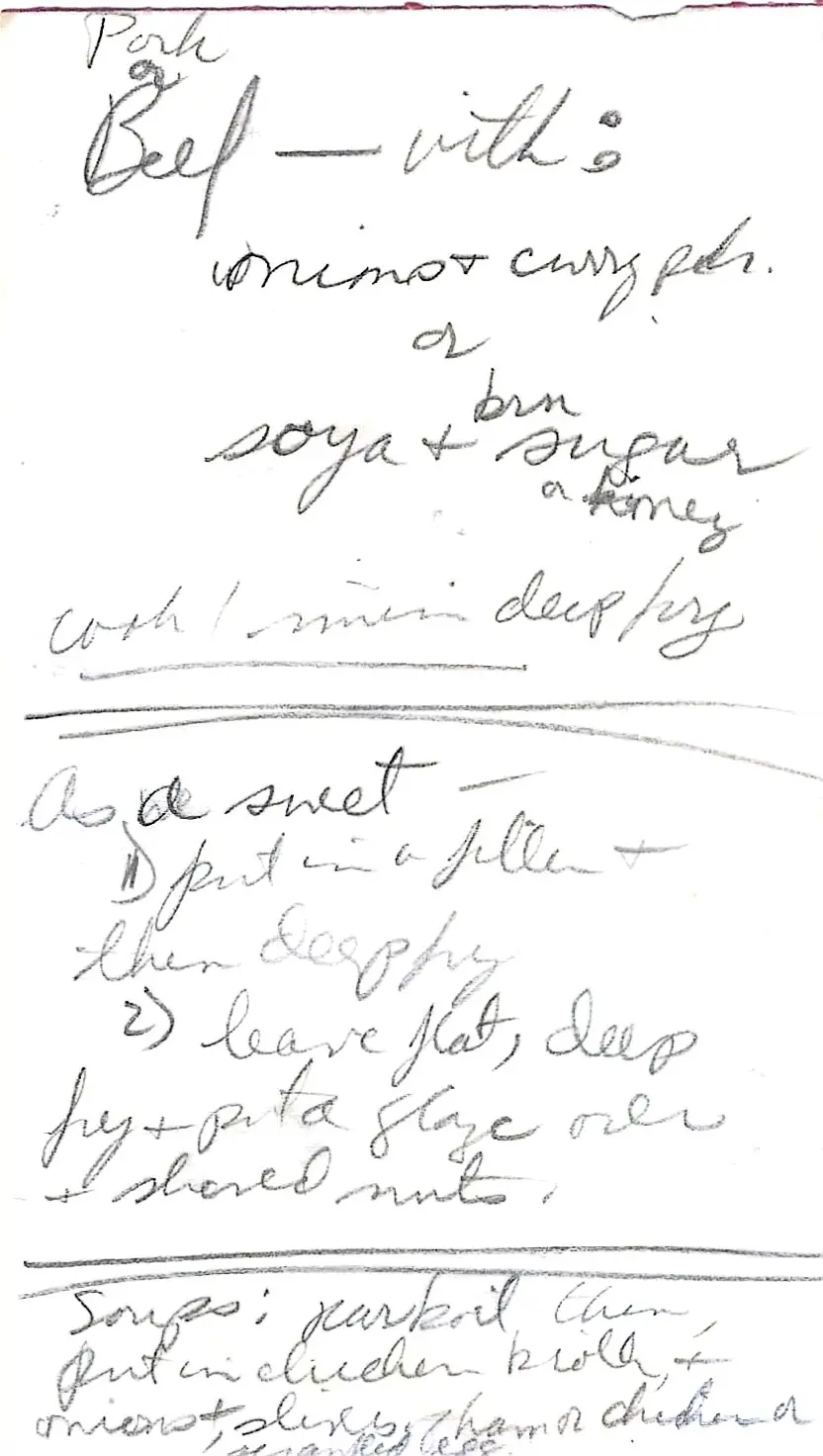 Original Handwritten Card