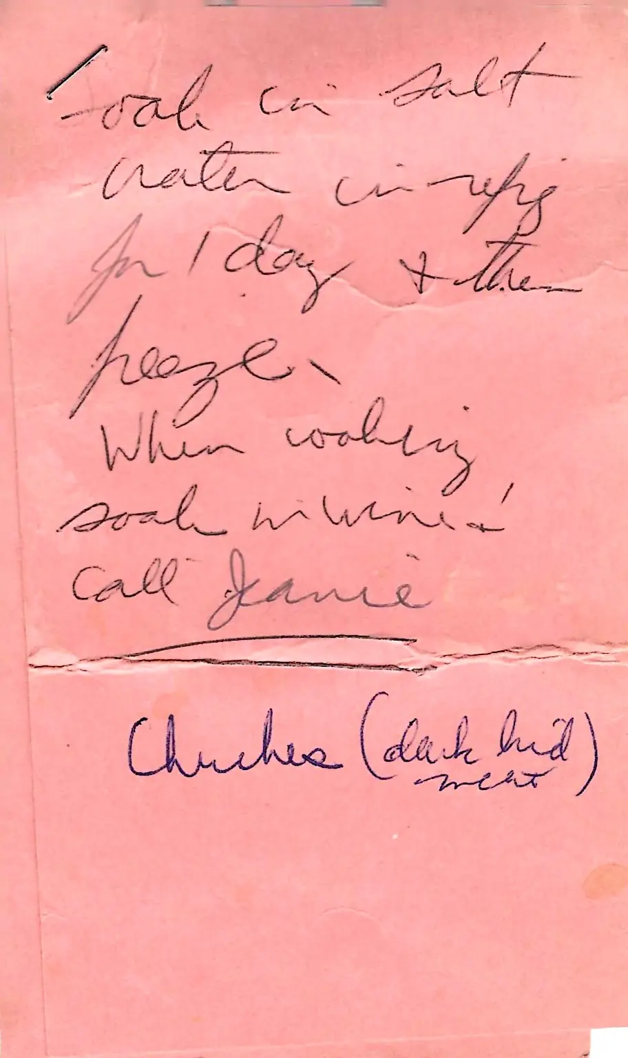 Original Handwritten Card