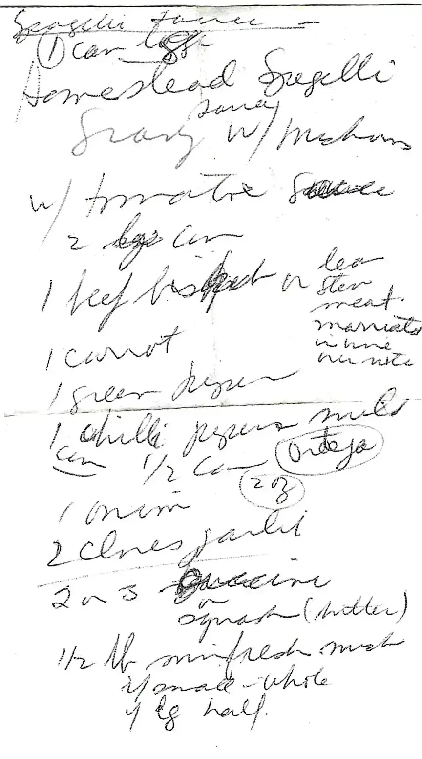 Original Handwritten Card
