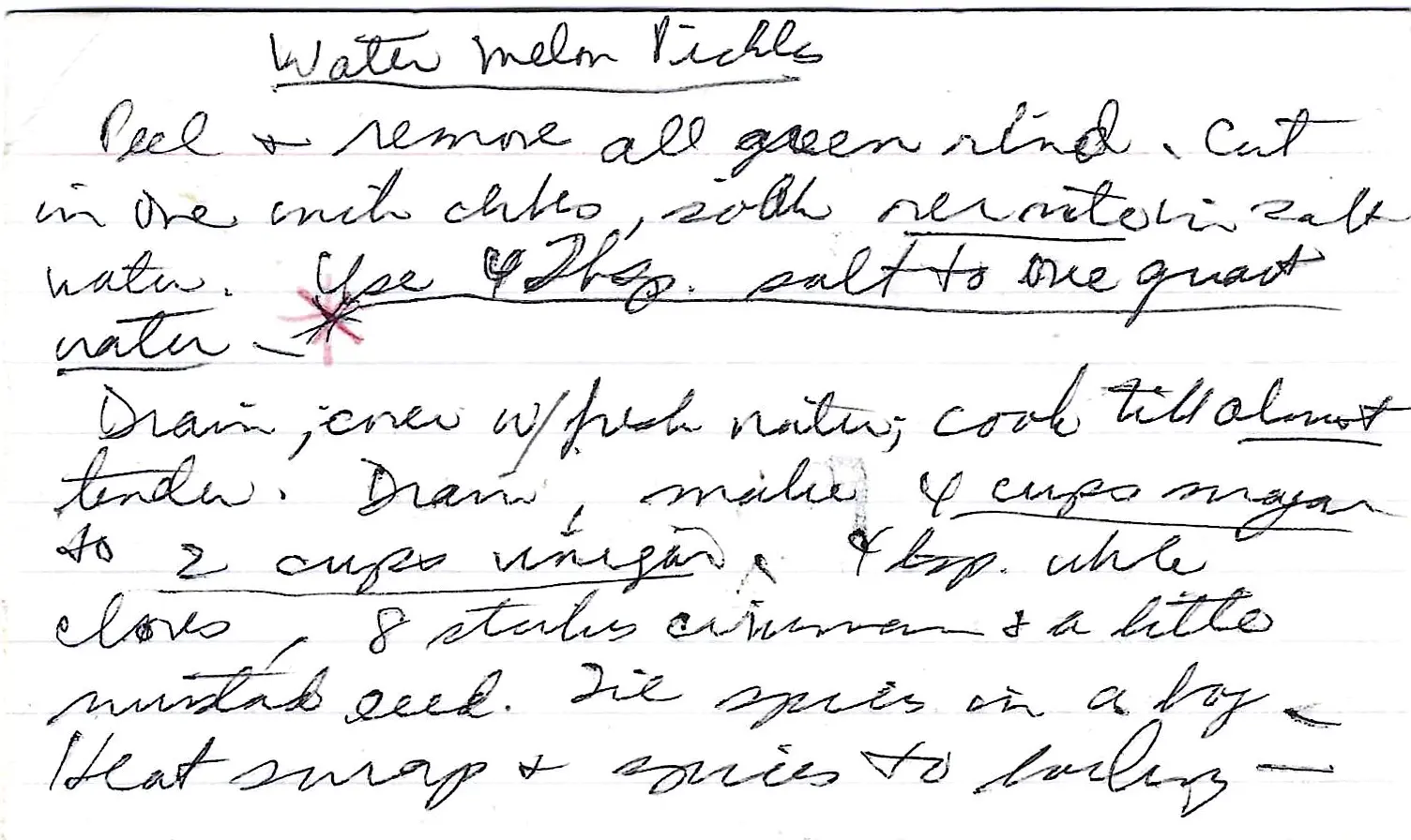 Original Handwritten Card