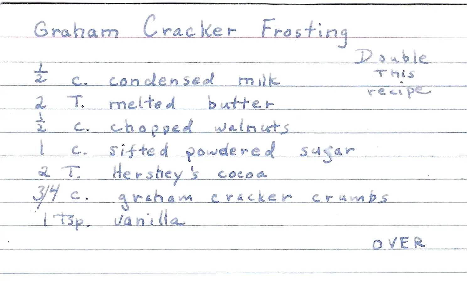 Original Handwritten Card