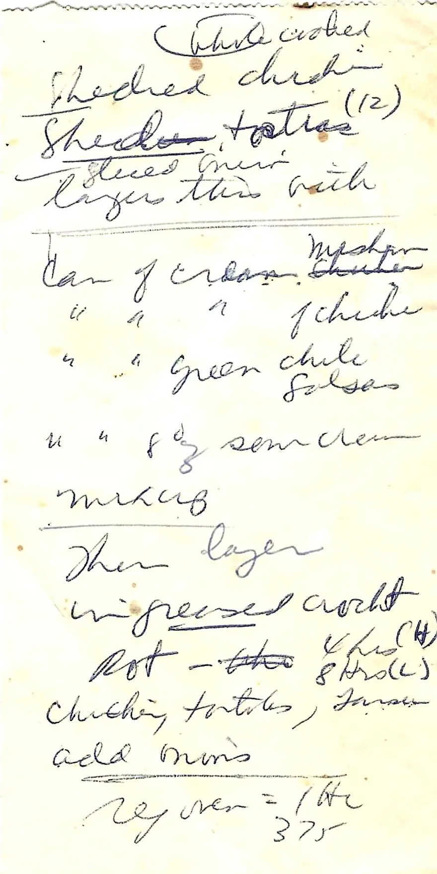 Original Handwritten Card