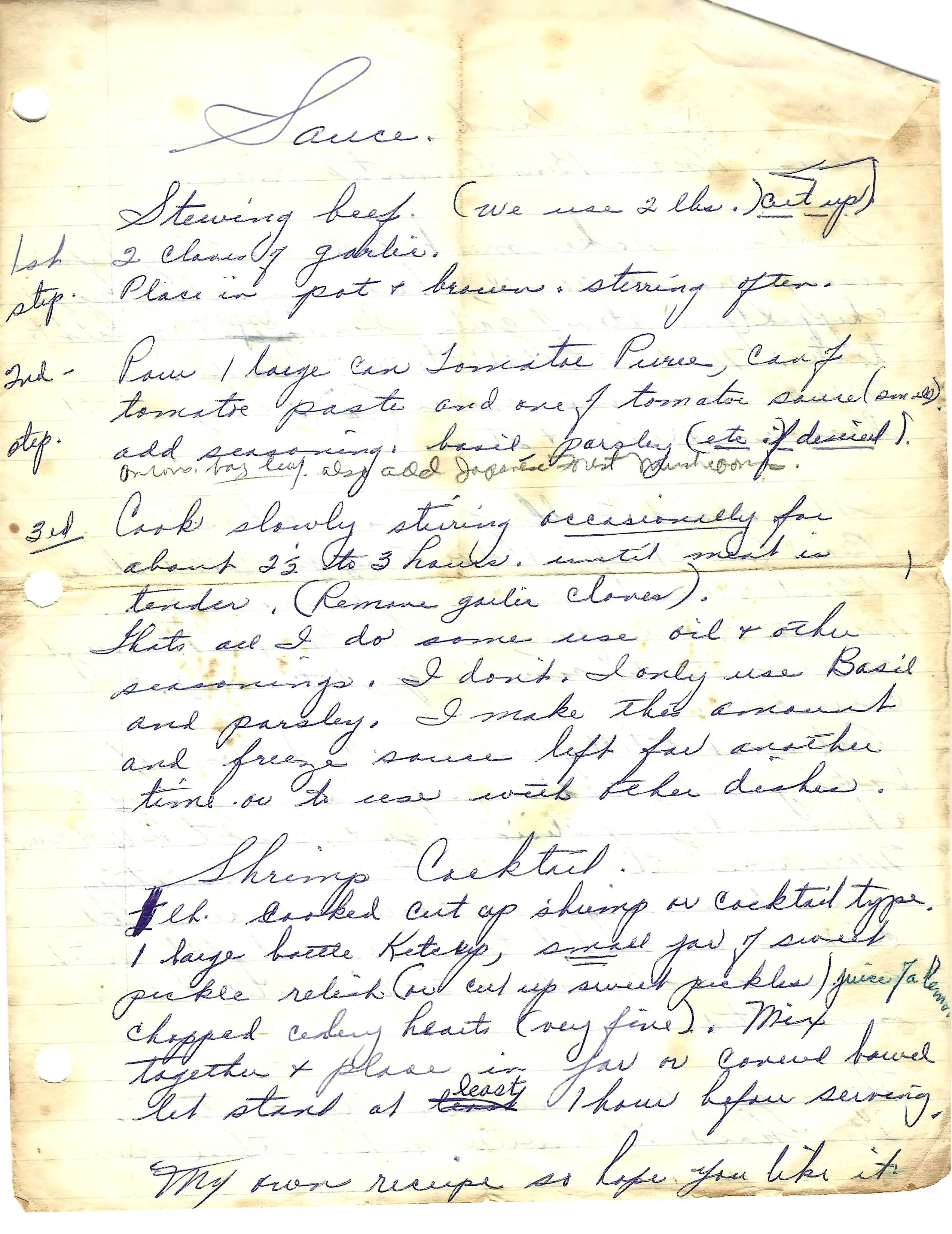 Original Handwritten Card