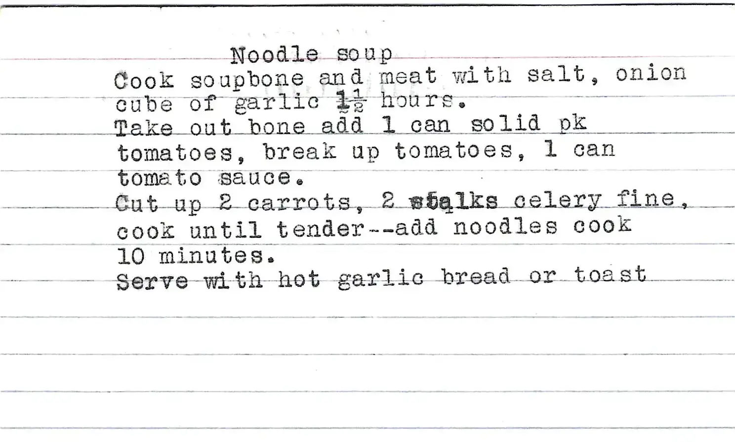 Original Handwritten Card