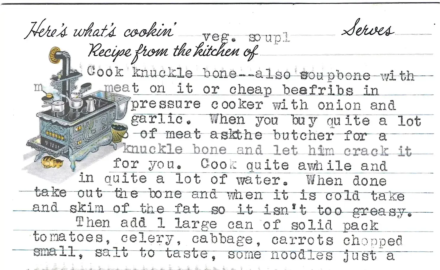 Original Handwritten Card