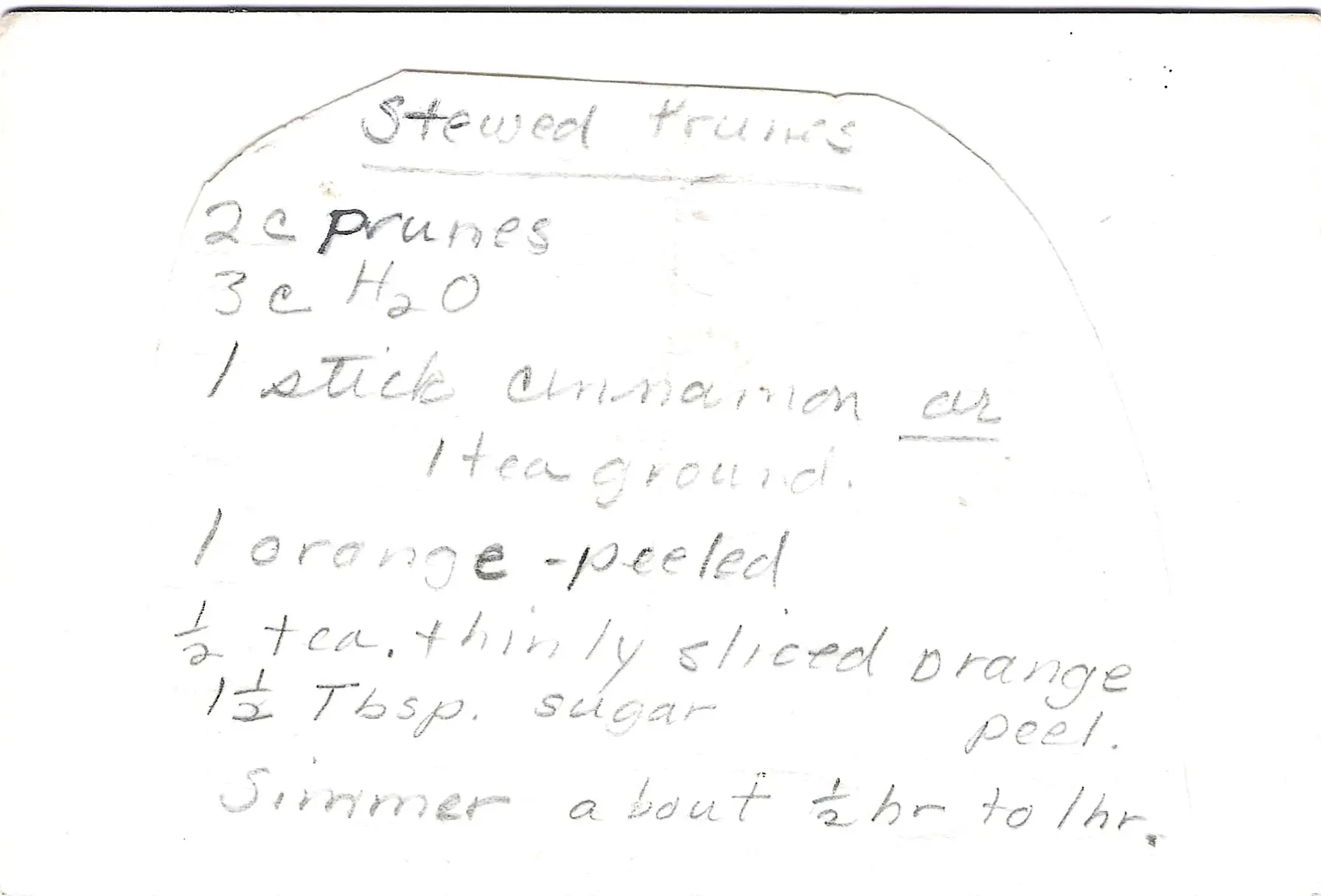 Original Handwritten Card