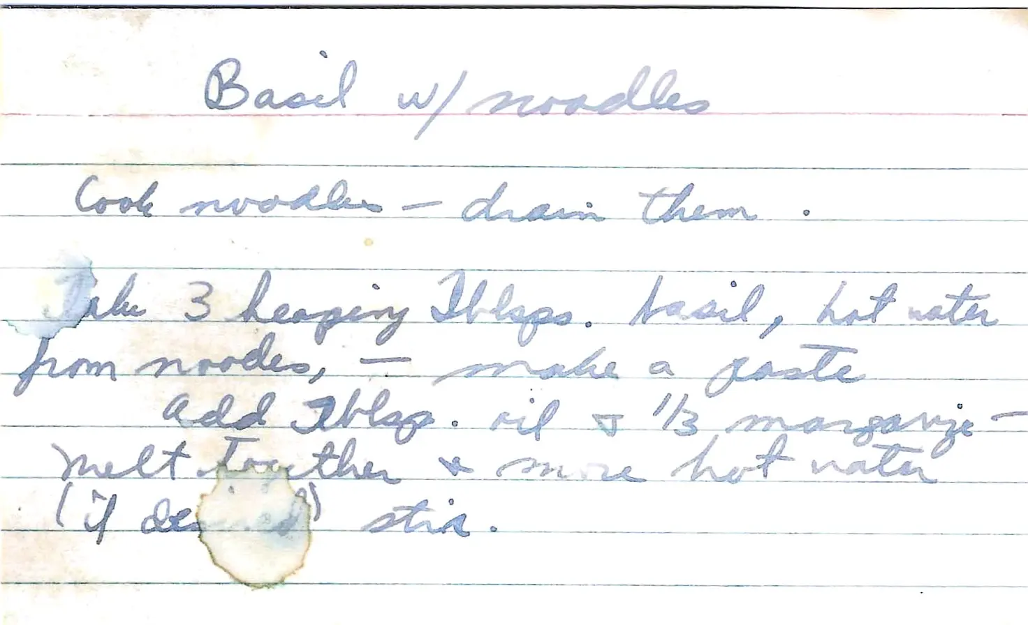 Original Handwritten Card
