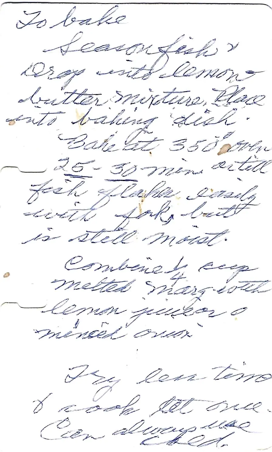 Original Handwritten Card
