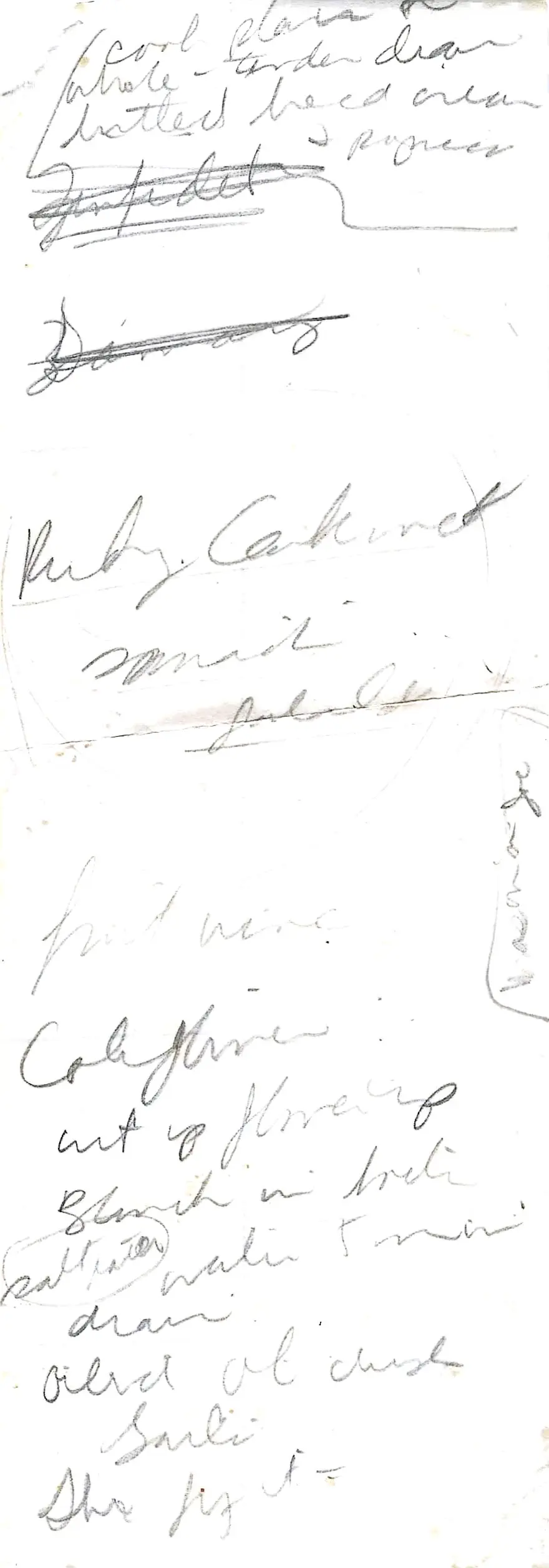 Original Handwritten Card