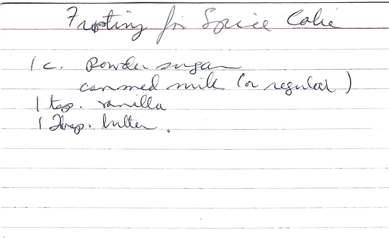 Original Handwritten Card