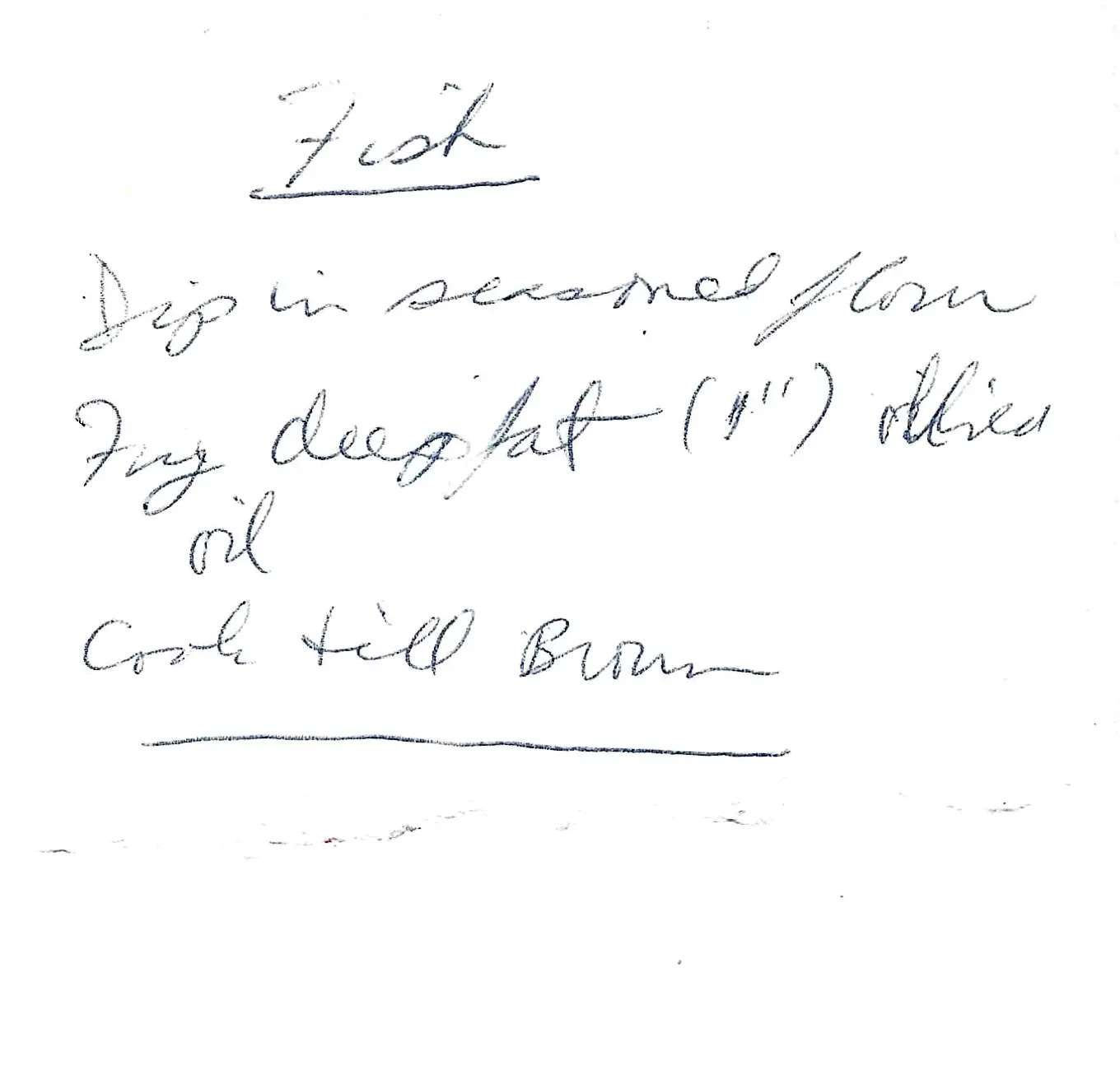 Original Handwritten Card