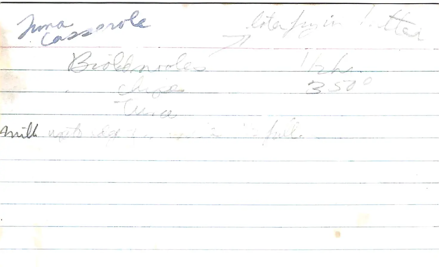 Original Handwritten Card