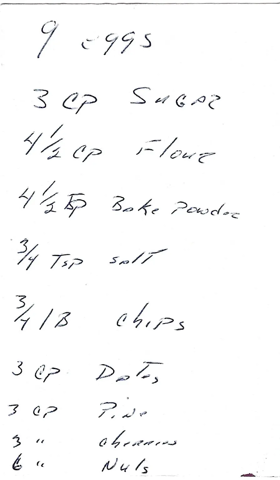 Original Handwritten Card