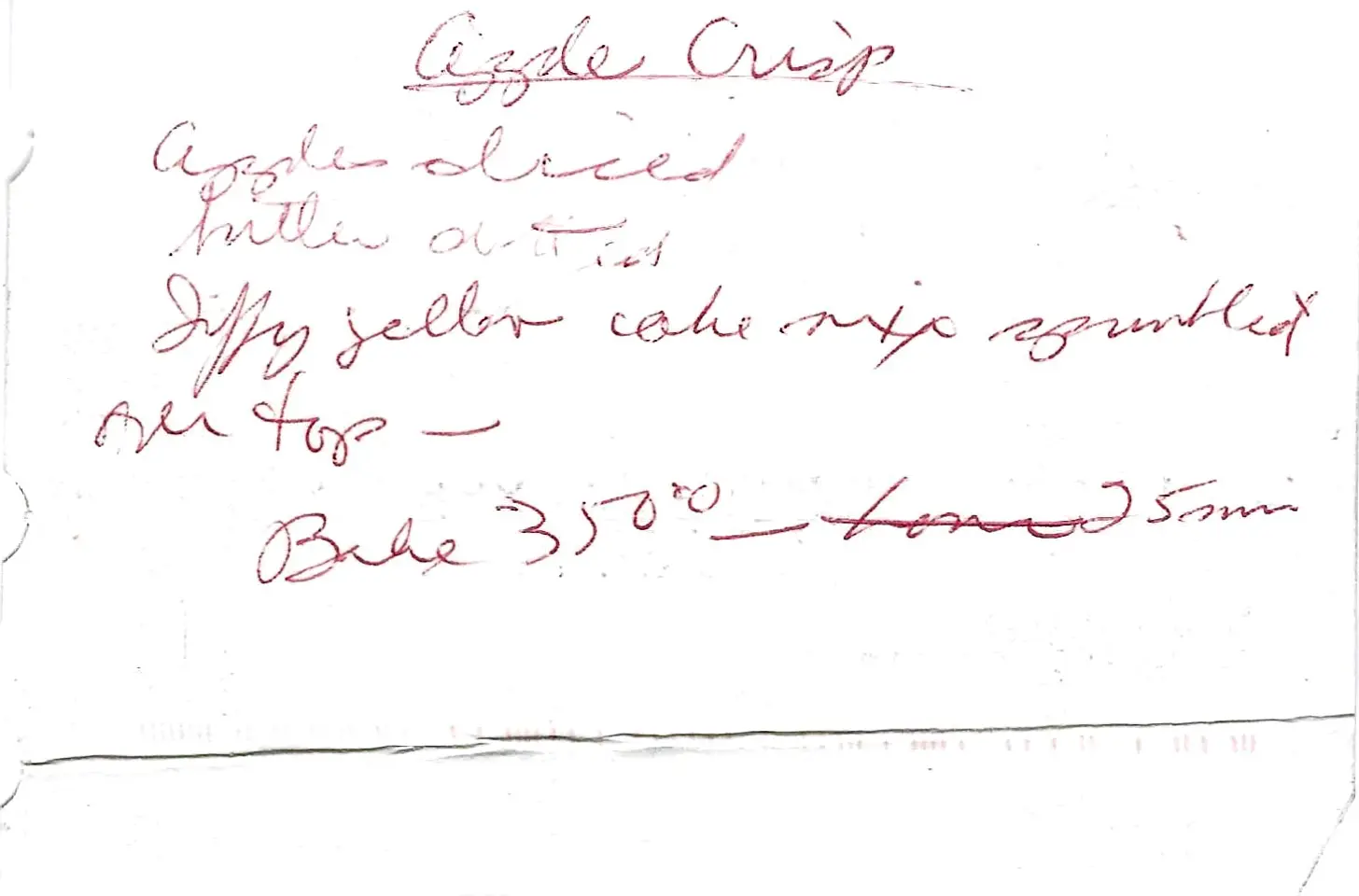 Original Handwritten Card