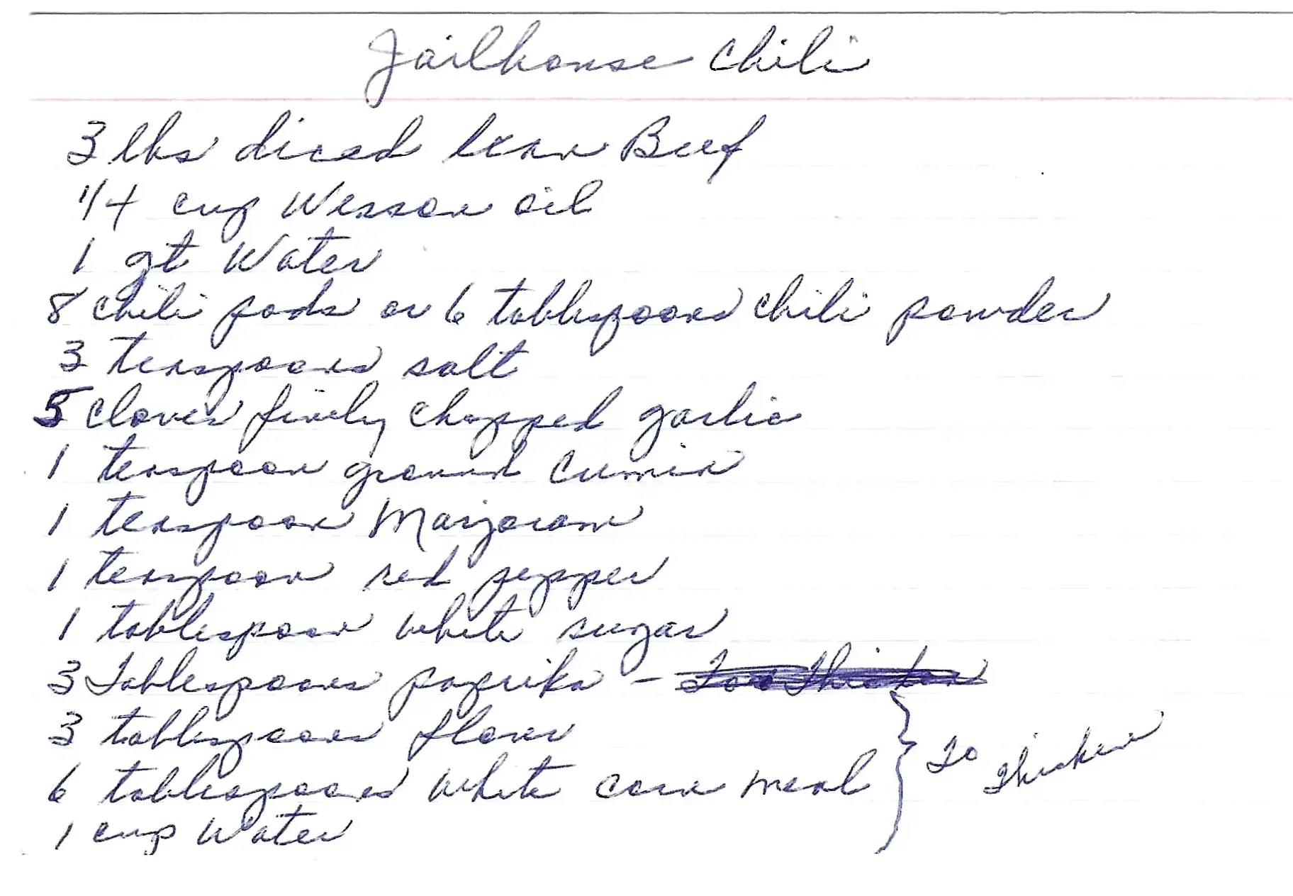 Original Handwritten Card