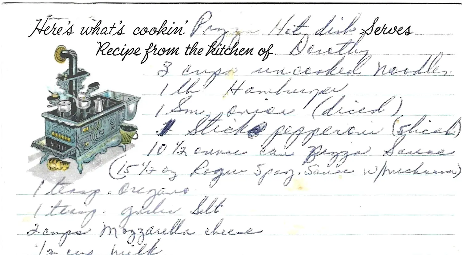 Original Handwritten Card